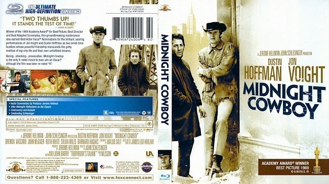 dvd cover Midnight Cowboy