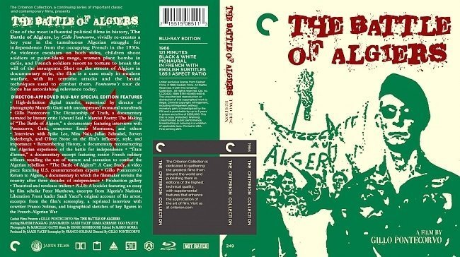 dvd cover The Battle Of Algiers
