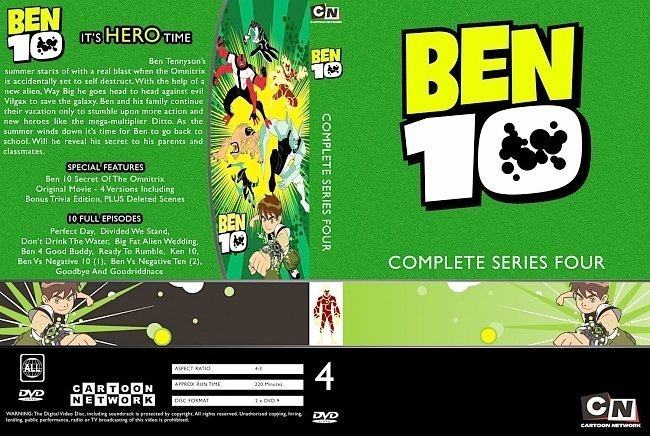 dvd cover Ben 10 Season 4