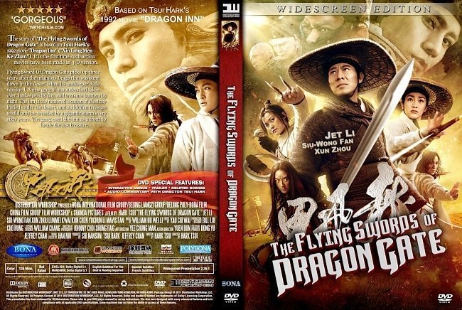 dvd cover The Flying Swords Of Dragon Gate