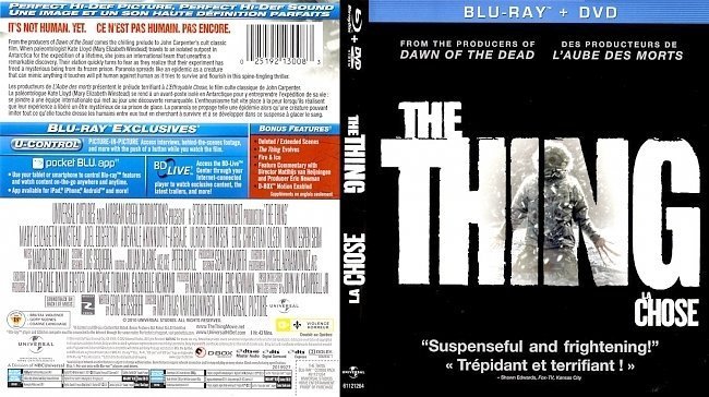 dvd cover The Thing La Chose