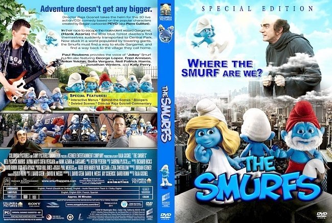 dvd cover The Smurfs