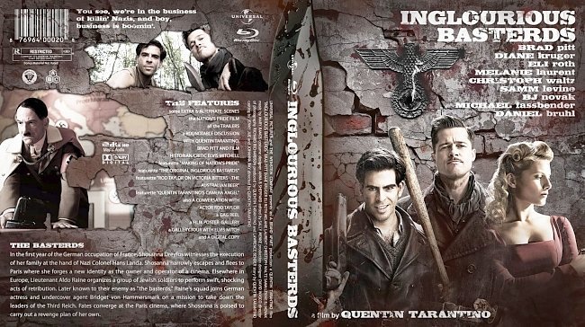 dvd cover Inglourious Basterds Blu ray V2