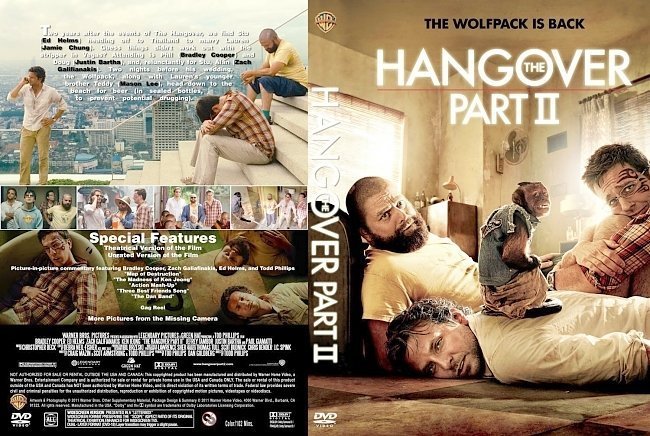 dvd cover The Hangover Part II