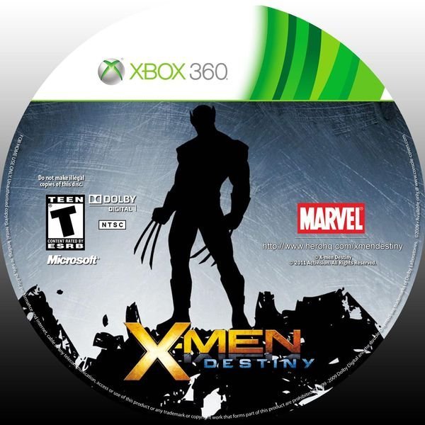 dvd cover X-Men: Destiny (2011) NTSC