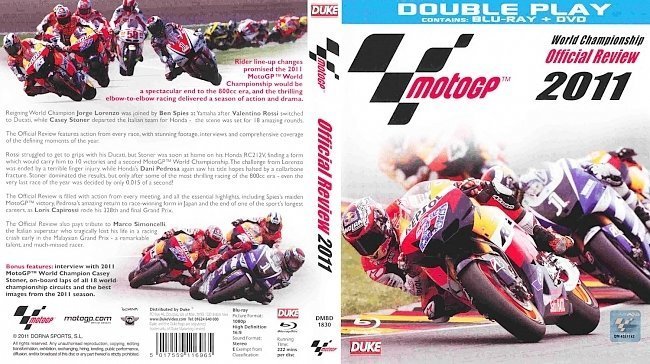dvd cover MotoGP Official Review