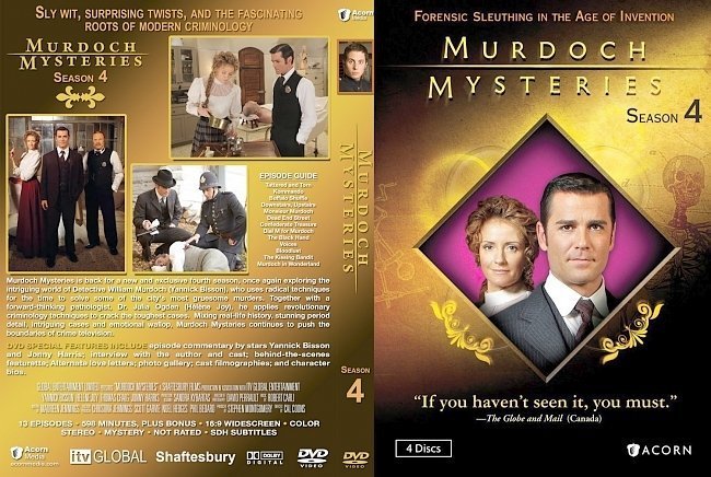 dvd cover Murdoch Mysteries Season 4