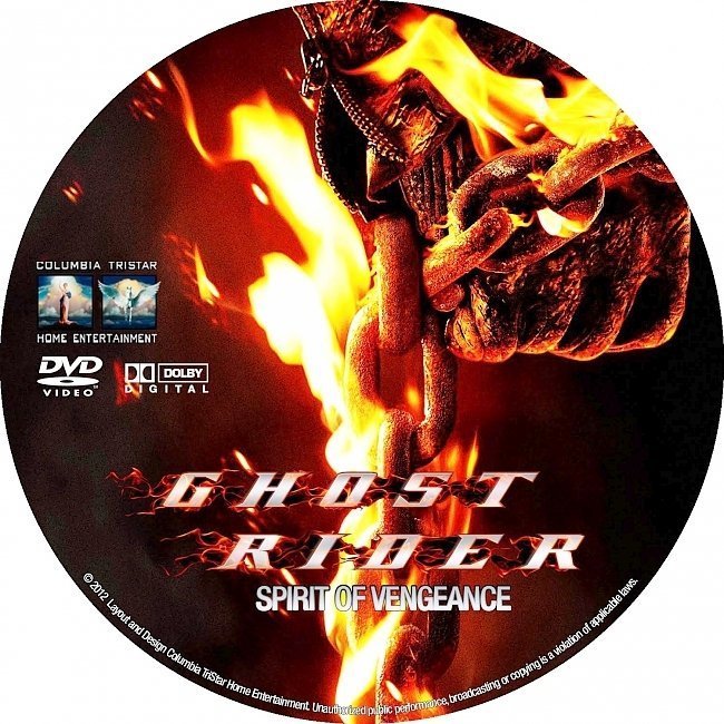 dvd cover Ghost Rider: Spirit Of Vengeance (2011)