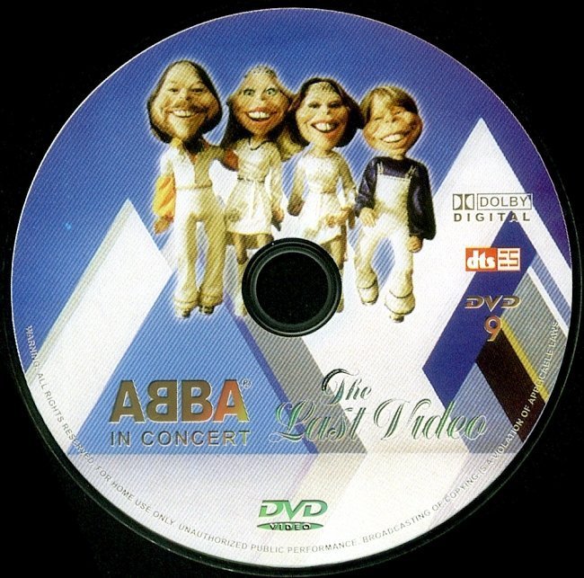 dvd cover ABBA - In Concert, The Last Video