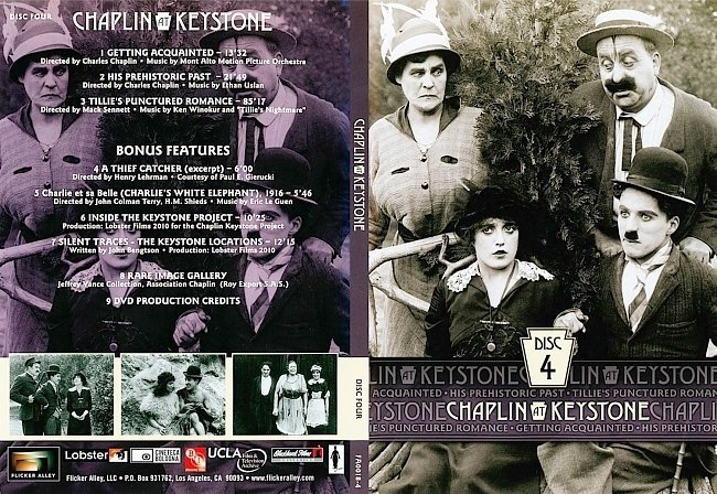 dvd cover Chaplin At Keystone Disc 4