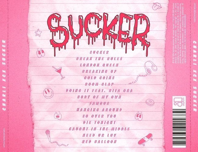 dvd cover Charli XCX - Sucker