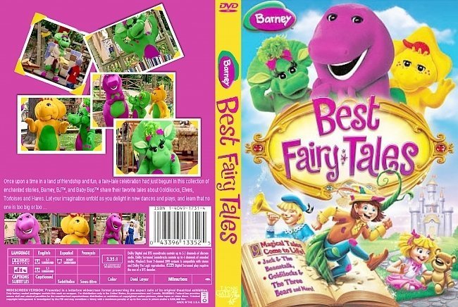 dvd cover Barney Best Fairy Tales (2010)