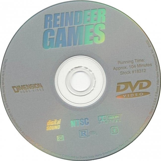 dvd cover Reindeer Games (2000) DE WS R1