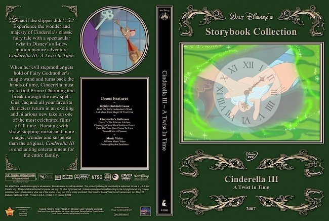 dvd cover Cinderella III A Twist In Time