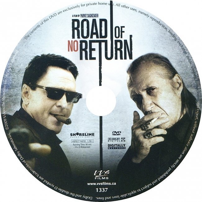 dvd cover Road Of No Return (2009) R1