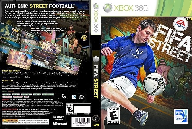 dvd cover FIFA Street PAL CUSTOM