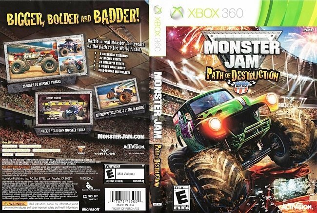 dvd cover Monster Jam Path of Destruction
