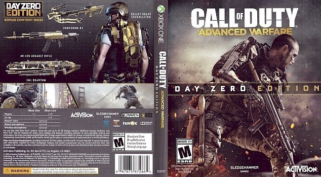 dvd cover Call of Duty: Advanced Warfare Day Zero Edition NTSC