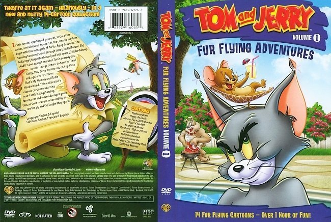 dvd cover Tom And Jerry Fur Flying Adventures Vol 1