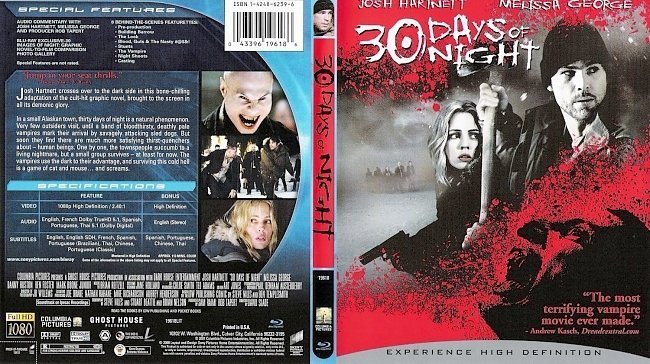 dvd cover 30 Days Of Night Bluray f