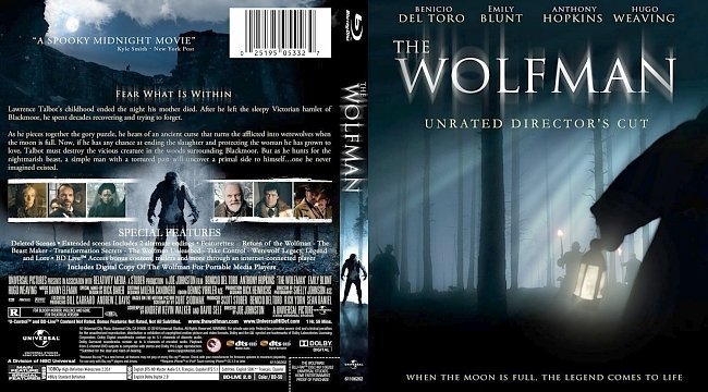 dvd cover The Wolfman