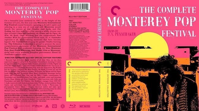 dvd cover The Complete Monterey Pop Festival