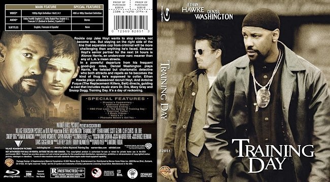 dvd cover Training Day Blu ray