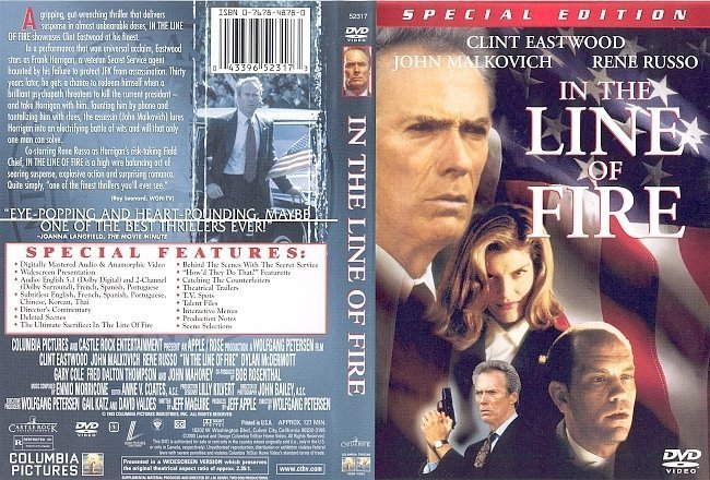 dvd cover In The Line Of Fire (1993) SE