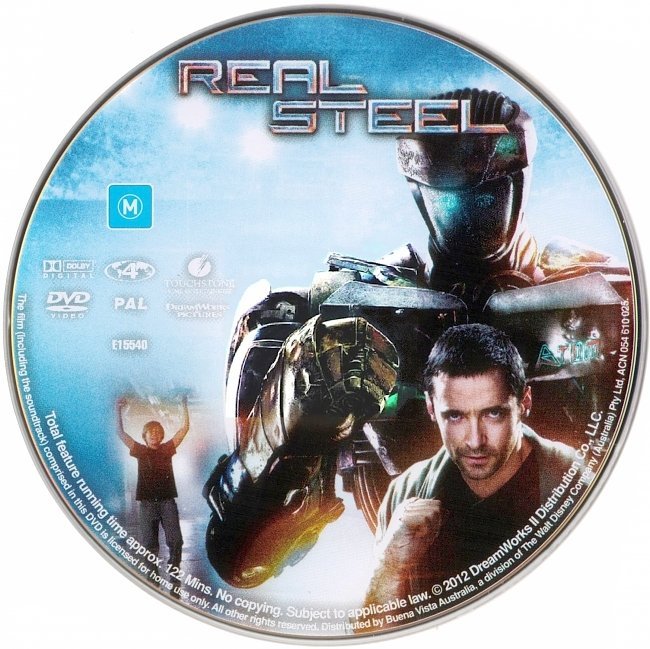 dvd cover Real Steel (2011) R4