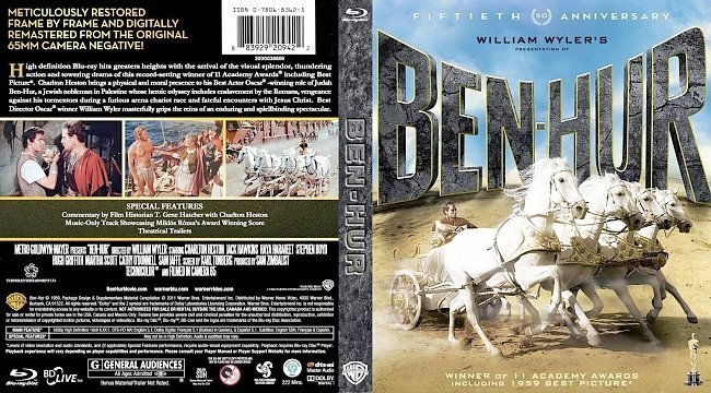 dvd cover Ben Hur