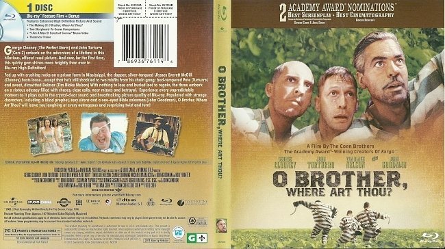 dvd cover O Brother Where Art Thou