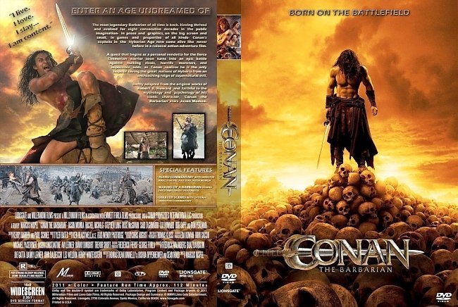 dvd cover Conan the Barbarian 2011