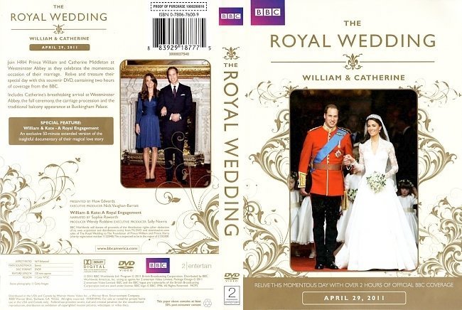 dvd cover The Royal Wedding English French