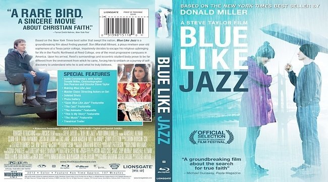 dvd cover Blue Like Jazz