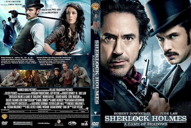 dvd cover Sherlock Holmes A Game Of Shadows