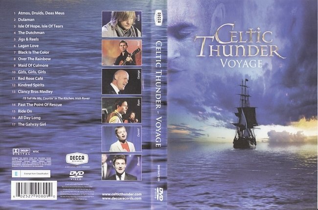 dvd cover Celtic Thunder - Voyage