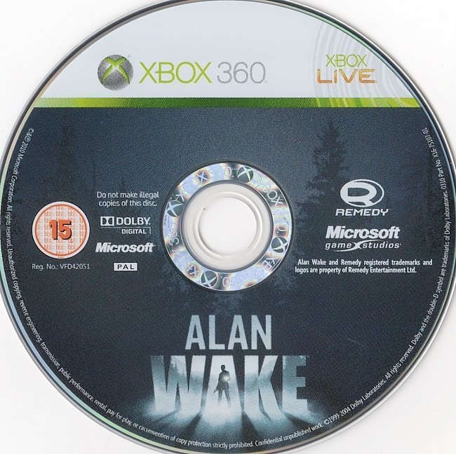 dvd cover Alan Wake (2010) PAL