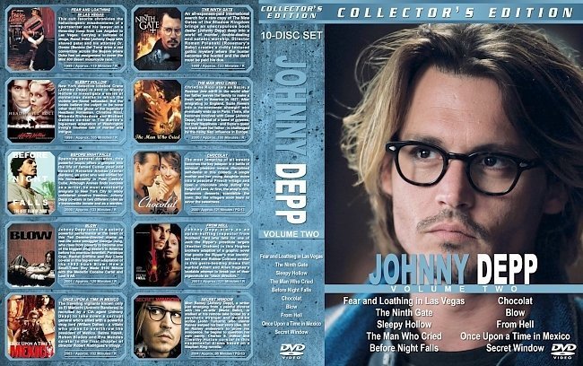 dvd cover Johnny Depp Collection Volume 2
