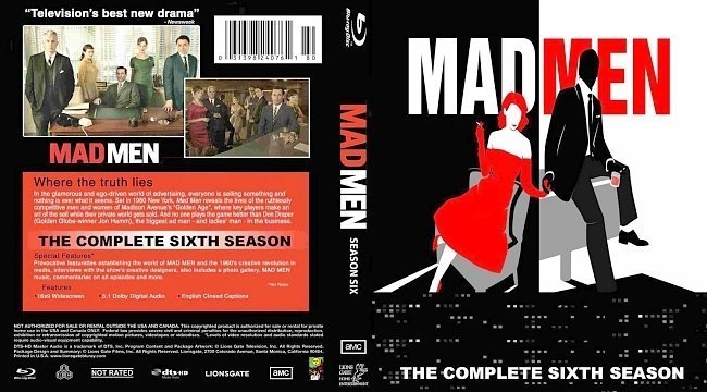 dvd cover Mad Men Season 6 Bluray
