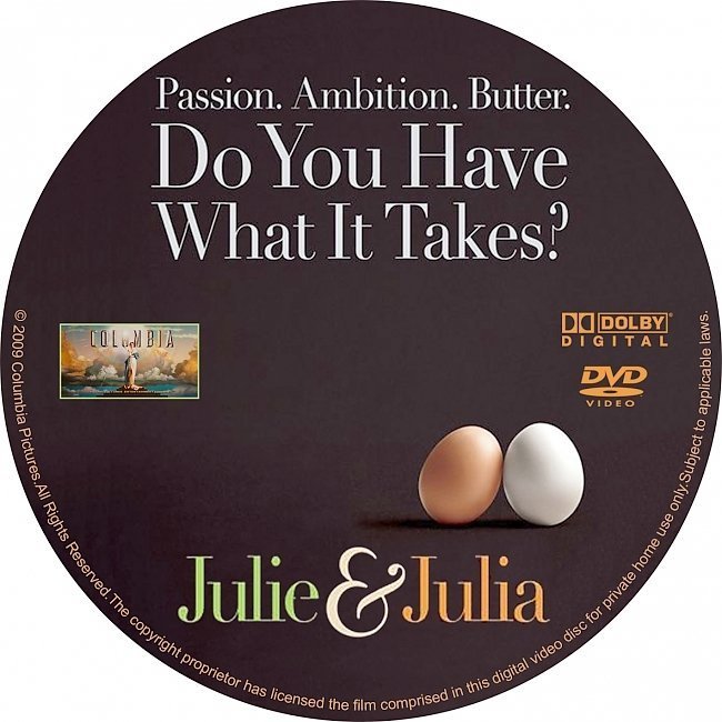 dvd cover Julie & Julia (2009) R1