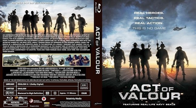 dvd cover Act Of Valour