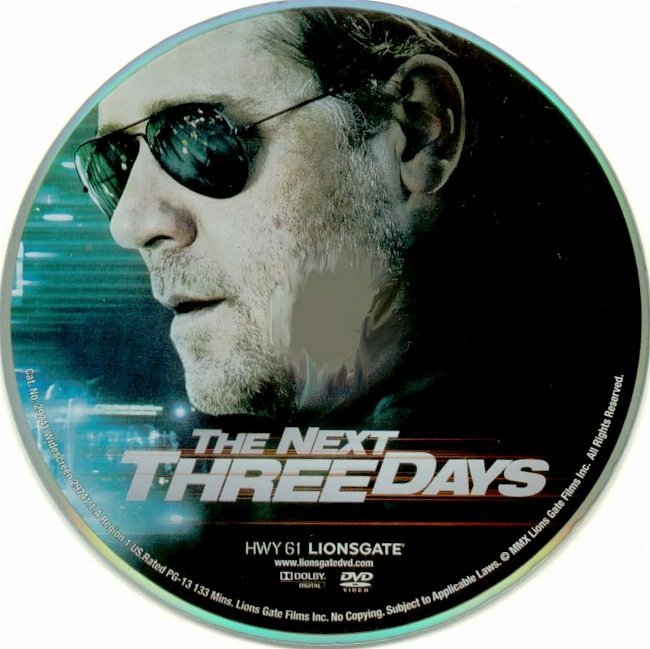 dvd cover The Next Three Days (2010) R1