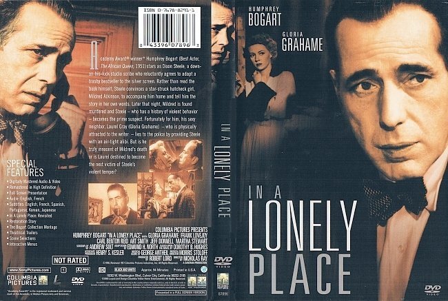 dvd cover In a Lonely Place (1950) R1