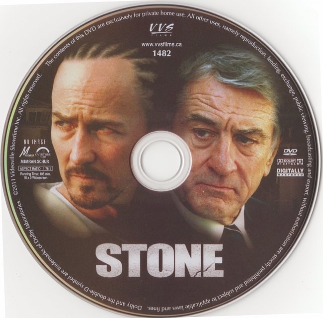 dvd cover Stone (2011) R1