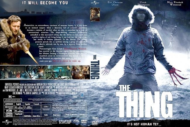 dvd cover The Thing