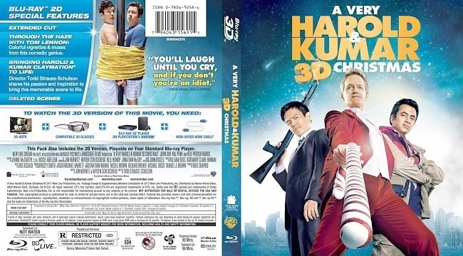 dvd cover A Very Harold & Kumar 3D Christmas