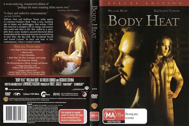 dvd cover Body Heat (1981) WS R4