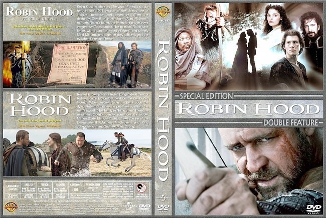 dvd cover Robin Hood Double Feature