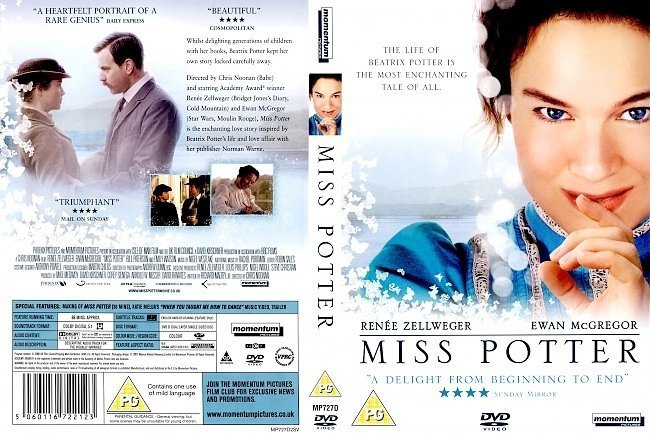 dvd cover Miss Potter (2007) WS R1 & R2