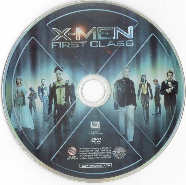 dvd cover X-Men: First Class (2011) WS R1